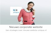 Nieuwe corporate website Unique, van strategie naar nieuwe website
