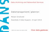 Presentatie Marjan Grootveld E4DS (Data management)