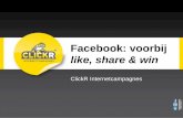Contacta Facebook voorbij like, share & win