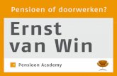 Symposium pensioen presentatie: Ernst van Win (de clercq)