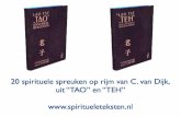 Tao en Teh 20 spirituele spreuken op rijm van C van Dijk Lao Zi Tao Teh Jing