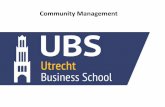 UBS/ Utrecht Business School - College Community Management - Peter Staal