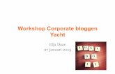 Workshop Corporate bloggen | Yacht MarCom