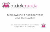 Presentatie Inspiratiemiddag Lydia Vroegindeweij over project Ontdek media