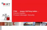 PSM security management - keeps getting better