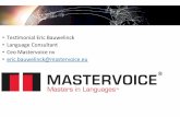 Mastervoice - Master in languages