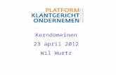 Gezamenlijke bijeenkomst kerndomeinen  wil wurtz 23 april 2012