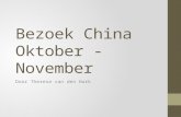 China oktober & november 2014 - Therese van den Hurk
