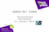 Wonen met Gemak bij Seniorenraad Roosendaal jan 2014