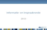 Informatie  en inspraakronde 2015