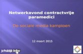 20150312 contractvrije paramedici waarom sociale media