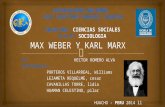 Karl marx y max weber