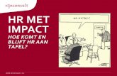 HR met impact: strategisch HRM (presentatie voor de NVP)