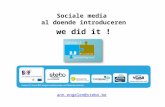 Presentatie 'sociale media al doende introduceren'