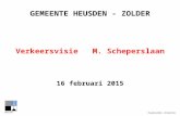 Verkeersvisie Michel Scheperslaan 16 februari 2015