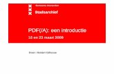 Introductie PDF(/A) voor Stadsarchief Amsterdam