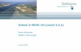 DSD-NL 2015, SOBEK 3 Gebruikersbijeenkomst, 3 1D Morfologie