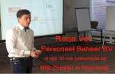 Presentatie Rene Vet bij BNI Zeester 31-12-2014