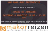 Uitnodiging presentatie israël en jordanië 6 augustus 2011