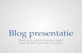 Blog 3 presentatie: KPI's