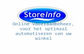 Online voorraadbeheer / Winkelautomatisering StoreInfo