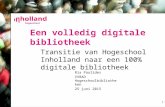 Een volledig digitale bibliotheek - Hogeschool InHolland
