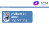 Presentatie Orion Engineering 2012