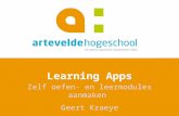 Voorstelling Learning Apps