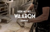 Begin met het WAAROM seminar (1 april 2015)