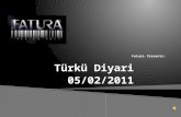 Fatura presents " Türkü Diyari" on 5/2/2011 @ Anatolia - Genk ( Belgium)
