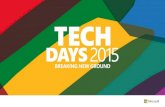 TechDays 2015 - SharePoint van traditie naar verandering
