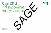 2. Sage CRM : In 9 stappen naar Happy Customers!