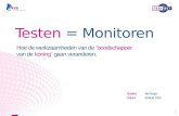 Testnet Presentatie: Testen = Monitoren