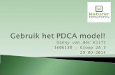 Gebruik het pdca model