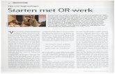 Starten met OR-werk - Rob van Etten - Januari / februari 2005 - Praktijkblad Ondernemingsraad