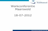 Werkconferentie maarswold 18 7-2012