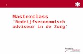 Masterclass BE-adviseurs 2011 module 1