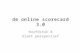 Online Scorecard 3.0, hfdstuk 4