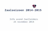 HC Naarden - Presentatie zaalleiding infoavond 25 nov 2014