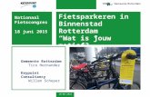 Fietsparkeermotiefmeting rotterdam - presentatie Nationaal Fietscongres