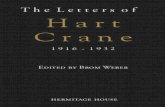 WEBER, Brom. Letters of Hart Crane, 1916-1932