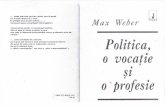 79451150 Max Weber Politica o Vocatie Si Profesie