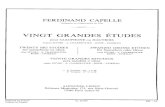 Capelle - 20 Grandes Etudes Vol. 1