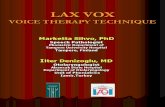 LAX VOX Handouts