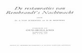 De restauraties van Rembrandt s Nachtwacht, A van Schendel, H H Mertens 1947