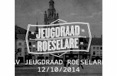 AV Jeugdraad Roeselare 12-10-2014