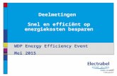 Electrabel submetering - WDP Efficient Energy Event 2015