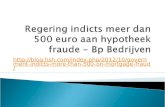 Regering indicts meer dan 500 euro aan hypotheek fraude door Bp Bedrijven