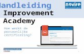 Improvement Academy | Hoe werkt de persoonlijke certificering?