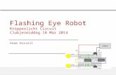 Flashing Eye Robot / "Flitsende Robot" Electronika Circuit (NL)